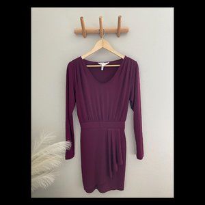 BCBGeneration Purple Long Sleeve Cocktail Dress